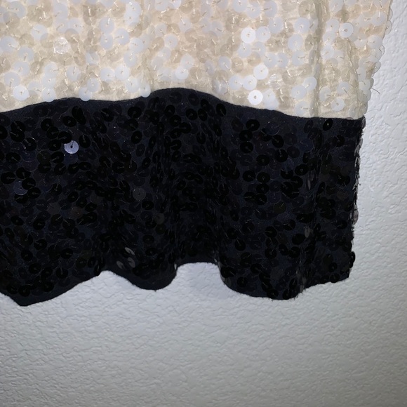 J. Crew Top sequin black & white - Picture 3 of 3